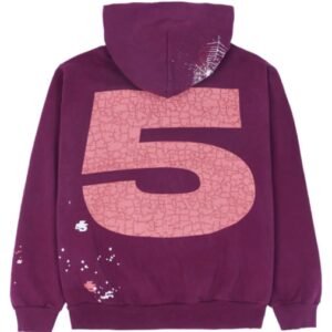 Sp5der Nocturnal Highway Hoodie Dark Purple