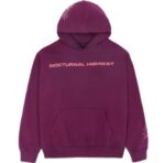 Sp5der Nocturnal Highway Hoodie Dark Purple