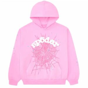 Sp5der OG Web Hoodie Pink