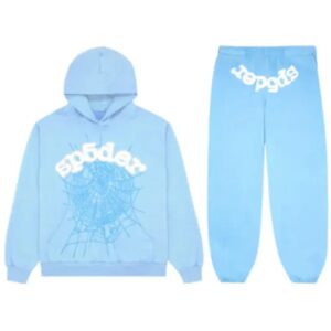 Sp5der Web Tracksuit Sky Blue